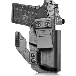 S&W Equalizer Holster, Optic Cut & Claw, IWB Kydex Holster Fit S&W Equalizer, M&P 380 Shield EZ, Inside Waistband Concealed Carry Holster, Adjustable Cant, Right-Hand