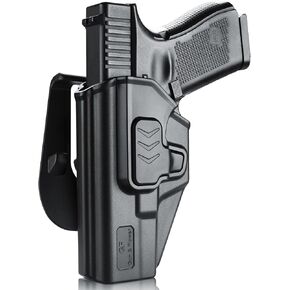 Left Hand Holster Fits Taurus G2C/G3C, G19 G19X G32 G45(Gen 3 4 5) 丨G23(Gen 3 4), G43 / G43X, Outside Waistband Carry Holster, Level II Retention Locking System, 360 Degrees Adjustable