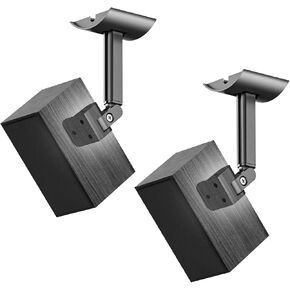 حامل جدار مكبر صوت لـ Klipsch R-40M، حامل مكبر صوت HDT-600، حامل سقف مكبر صوت على رف الكتب قابل للتعديل لحامل تثبيت مكبر صوت Klipsch دوار وإمالة، عبوتان in Kuwait