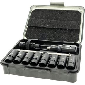 Frankford Arsenal Universal Bullet Seating Die for .224 to .338 Caliber with Micrometer Stem and Storage Case for Reloading, Black