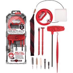 Real Avid 9mm Gun Cleaning Kit for 9mm .357 & .38 Caliber Handguns | Complete Glock Cleaning Kit & Pistol Cleaning Kit with 9mm Gun Snake, Bore Brush Set, Cleaning Rod & Gun Cleaning Accessories,red