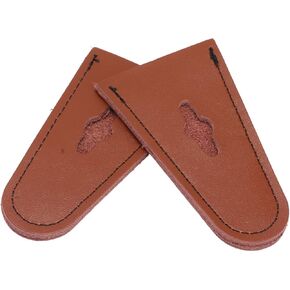 VBESTLIFE Archery Bow Limb Tip Protector, 1 Pair Bow Tip Protector Leather Bow Tip Guard for Outdoor Hunting Recurve Bow