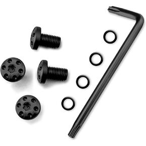 Guuun 1911 Grips Screws, 4 O Rings, T10 Torx Key, 4 Stainless Steel Screws Six Eyes Fancy 1911 Screws