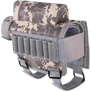Viriber Rifle Cheek Riser Tactical Rifle Bullet Holder Bag with Adjustable Straps for Shotguns and Fixed Rifle
