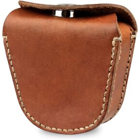 Firedog Ammo Pouch, Slingshot Ammo Pouch for 9mm .22Lr .38 Hunting Leather Ammo Belt Storage