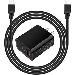 Type C Charger Super Fast Charging for Moto G Power 2024/G Stylus 5G 2023/G 5G/G Pure/G Play 2024/G8/G7,Motorola Edge 5G UW/One 5G Ace/One 5G UW/Edge Plus 2022,20W USB C Wall Charger+C Charger Cable