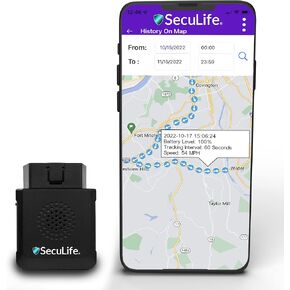 SecuLife Vehicles Car Truck GPS Tracker - $9 Monthly 4G LTE GPS Real Time Location Tracker - OBD Automotive - Just Plug & Track