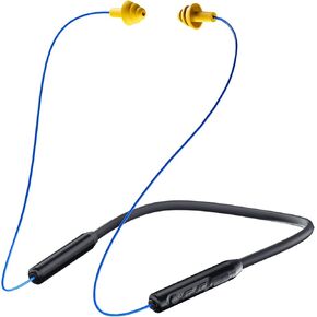 MIPEACE Bluetooth Earplug Headphones, Neckband Wireless Earbuds earplugs-29db Noise Reduction isolating in-Ear earplug Earphones and Controls,IPX5 sweatproof,19+Hour Battery(Blue)