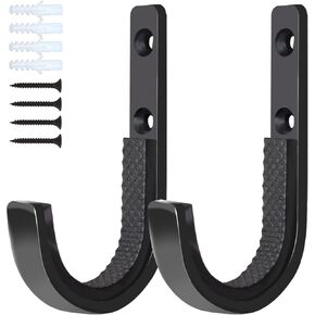 Poskad Gun Rack Wall Mount, Horizontal Shotgun Hooks Rifle Hangers for Any Rifles Shotguns and Archery Bow,Heavy Duty Steel