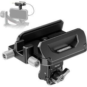 Neewer SSD Holder 40-65mm Quick Release SSD Bracket Mount with Cable Clamp Compatible with SmallRig Phone Cage for iPhone 16 Pro Max 15 Pro Max Samsung S24 Ultra T9 T7 T5 SanDisk, PA065