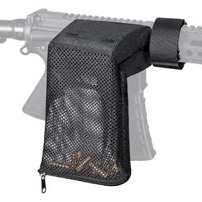 CVLIFE Brass Shell Catcher Tactical Cartridge Collector Mesh Heat Resistant Padded Mesh Brass Casing Catcher with Zippered Bottom Quick Release Brass Catcher