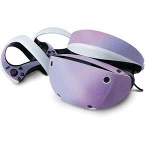 MightySkins Glossy Glitter Skin Compatible with Sony Playstation VR2 - Purple Fog | Protective, Durable High-Gloss Glitter Finish | Easy to Apply & Change Styles | Made in The USA