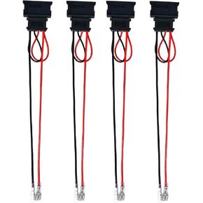 4 Pack Speaker Wire Harness Adapter Replacement for Volkswagen Speaker Harness VW Jetta GLI GTI Beetle Golf Passat Polo Car Speaker Connector Harness Adapter