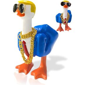 Aimery Funny Middle Finger Little Duck for Home Decor, Cute Duck Resin for Office Desktop, Statue Decorations Home Living Room, Bedroom, Housewarming Gift (Normal Duck)