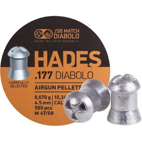 JSB Match Diabolo Hades .177 Cal, 10.34gr, Hollowpoint, 500 ct