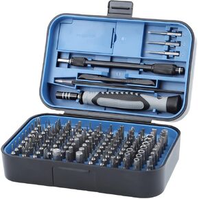 Multi-Bits Precision Screwdriver Sets, 150 Piece Electronics Screwdriver with 120 Magnetic Bits Repair Tool Kit for MacBook, Computer, Laptop, PC, Tablet, PS4, Xbox, Nintendo, Game Console (Black)