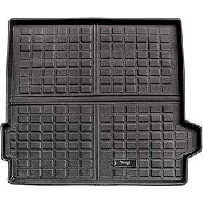All-Weather Rubber Mats Compatible for 2021 2022 2023 2024 Ford Bronco 4-Door Floor Mats Cargo Liner Rear Trunk Mat Backrest Mats Full Set Bronco Accessories Waterproof Protect Mat Black