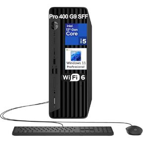 HP Prodesk 400 G9 SFF Small Form Factor Business Desktop Computer, 13th Gen Intel 14-Core i5-13500 (Beat i7-12700), 16GB DDR4 RAM, 512GB PCIe SSD, WiFi 6, Keyboard and Mouse, Windows 11 Pro, AZ-XUT