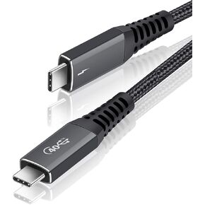 USB C Cable, 3.3FT Thunderbolt 4 USB C to USB C Certified Cable, 8K Display/40Gbps/240W Charging Cord for iPhone 15 & 16, Monitor Connection and More