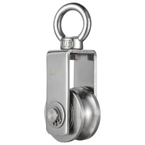 Cable Pulley Wheel for Rope with Ball Bearings, Smooth No Noise, 360° Swivel Small Wire Pulley for Pulley System Lifting, DIY Home Gym, Winch, 1 Pack