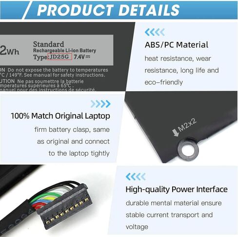 40Wh M5Y1K 14.8V Battery for Dell Inspiron 15 5000 3000 Series 5566 5558 5559 5552 3551 3552 3558 17 5755 5756 5758 5759 14 3451 3452 3458 3467 5458 VN3N0 MSY1K HD4J0 P63F P51F P47F P65G P52F 453-BBBR in Saudi Arabia
