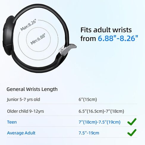 2 Pack AirTag Bracelet for Adults/Kids, Soft Silicone Airtag Adults Wristband, Anti-Lost Holder Watch Band Compatible with Apple Air Tag in Saudi Arabia