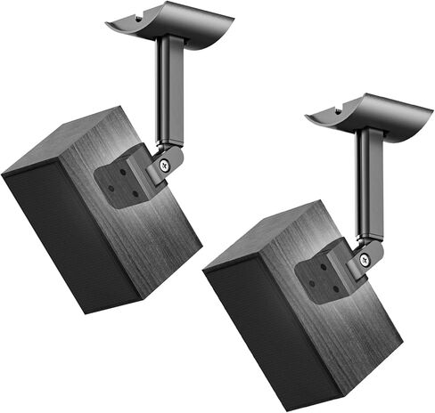 حامل جدار مكبر صوت لـ Klipsch R-40M، حامل مكبر صوت HDT-600، حامل سقف مكبر صوت على رف الكتب قابل للتعديل لحامل تثبيت مكبر صوت Klipsch دوار وإمالة، عبوتان in Kuwait