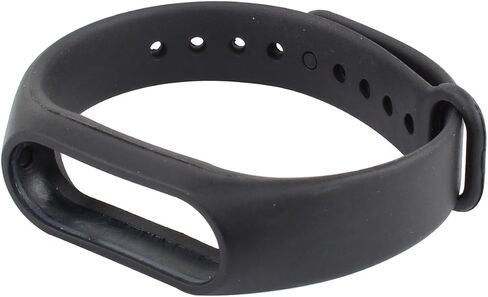 Compatible for Xiaomi Mi Band 2 Adjustable Replacement Silicone Wristband Strap Waterproof HR Band Black in Saudi Arabia