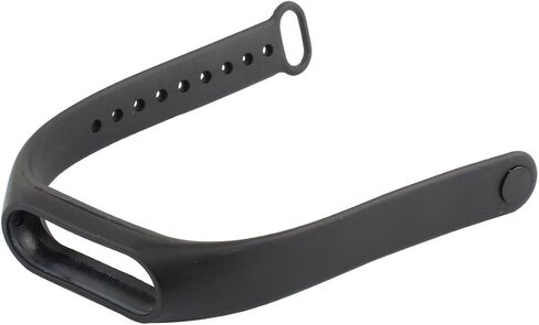 Compatible for Xiaomi Mi Band 2 Adjustable Replacement Silicone Wristband Strap Waterproof HR Band Black in Saudi Arabia