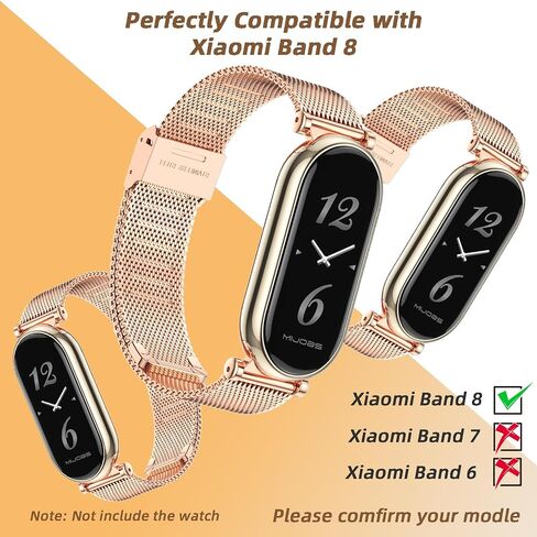 MIJOBS Strap for Xiaomi Mi Band 8 /Mi Band 9 Breathable Replacement Strap for Mi Fit Band 9/8 SmartWatch Straps Wristband Bracelet for Women Men in Saudi Arabia