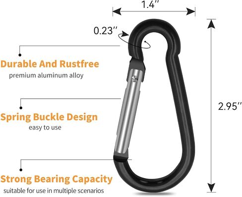 حلقة تسلق Carabiner كليب حلقة تسلق كبيرة من الألومنيوم in Saudi Arabia