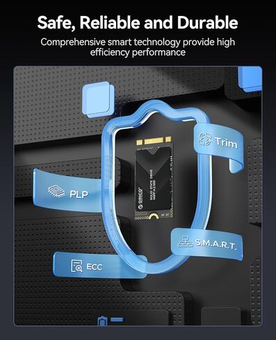 ORICO 128GB M.2 2242 SATA SSD, Compact Internal Solid State Drive with TLC NAND Flash, Up to 460MB/s Read & 420MB/s Write Speeds, Compatible with Ultra-Thin Laptops, and Mini PCs - Y20M-2242 in Saudi Arabia