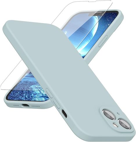حافظة هاتف ABITKU سيليكون لهاتف iPhone 14 - تتضمن واقيات شاشة، وبطانة ناعمة من الألياف الدقيقة المضادة للخدش - 6.1 بوصة، أرجواني أرجواني in Saudi Arabia