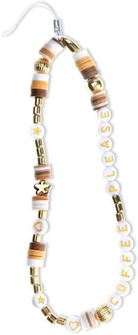 Velvet Caviar Phone Charm Wrist Strap - Cute Beaded Cellphone Wristlet - Lanyard Accessory for Women - Fits all Phone Cases including iPhone 15 Pro Max / 14 Pro Max / 13 Pro Max / 12 (Coffee) in Saudi Arabia