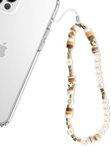 Velvet Caviar Phone Charm Wrist Strap - Cute Beaded Cellphone Wristlet - Lanyard Accessory for Women - Fits all Phone Cases including iPhone 15 Pro Max / 14 Pro Max / 13 Pro Max / 12 (Coffee) in Saudi Arabia