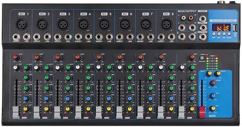جهاز مزج احترافي GH4 (قناة) لتسجيل تطبيق موسيقى DJ Stage Karaoke مع محرك USB BT (GH4 4Channel) in Saudi Arabia