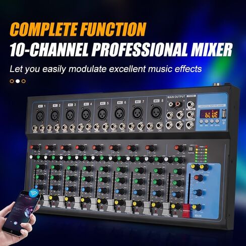 جهاز مزج احترافي GH4 (قناة) لتسجيل تطبيق موسيقى DJ Stage Karaoke مع محرك USB BT (GH4 4Channel) in Saudi Arabia