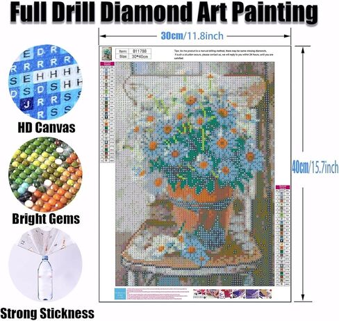 Ekuxom Christmas Diamond Art Kits for Adults Christmas, Christmas Candles Diamond Painting Kits, 5D Full Drill Round Christmas Diamond Painting Gem Art for Home Wall Decor 12x16inch in Saudi Arabia
