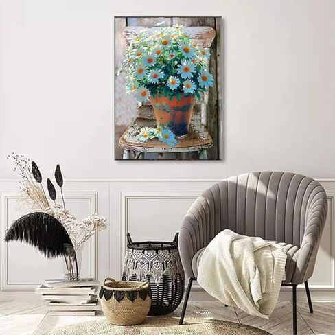 Ekuxom Christmas Diamond Art Kits for Adults Christmas, Christmas Candles Diamond Painting Kits, 5D Full Drill Round Christmas Diamond Painting Gem Art for Home Wall Decor 12x16inch in Saudi Arabia