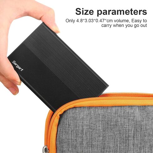 320GB Portable External Hard Drive USB3.0 Mobile HDD Storage for PC, Mac, Desktop, Laptop, Mac, Chromebook, Xbox One, Xbox 360, PS4 (Grey) in Saudi Arabia