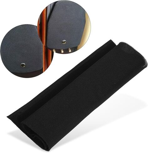 Stereo Audio Speaker Mesh Grill Cloth, Dustproof Protective Cover, 1.4m x 0.5m, for Large Sound Box, Stage Sound Box, KTV Box, etc (Black) in Saudi Arabia