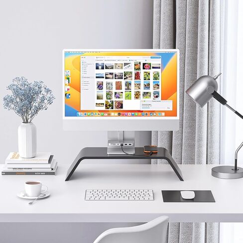 Minisopuru iMac Accessories – USB C Hub for iMac 24 inch 2021/2023/2024 with USB 3.2 10Gbps, iMac USB Adapter Compatible with iMac 24 M1/M3/M4 and Studio Display 27 inch, Silver (Without SSD Port). in Saudi Arabia