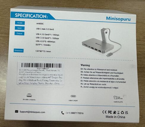 Minisopuru iMac Accessories – USB C Hub for iMac 24 inch 2021/2023/2024 with USB 3.2 10Gbps, iMac USB Adapter Compatible with iMac 24 M1/M3/M4 and Studio Display 27 inch, Silver (Without SSD Port). in Saudi Arabia