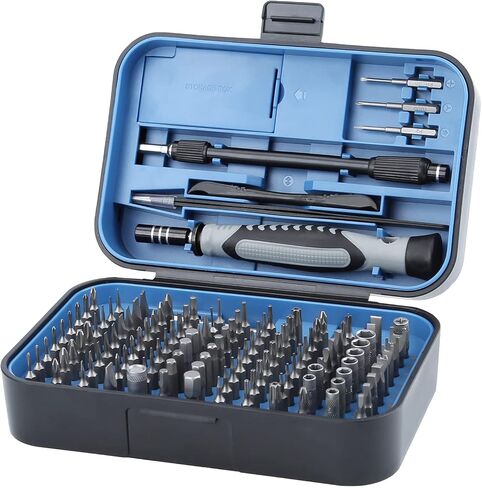 Multi-Bits Precision Screwdriver Sets, 150 Piece Electronics Screwdriver with 120 Magnetic Bits Repair Tool Kit for MacBook, Computer, Laptop, PC, Tablet, PS4, Xbox, Nintendo, Game Console (Black) in Kuwait