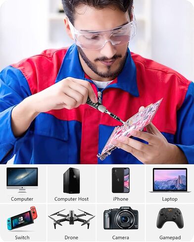 Multi-Bits Precision Screwdriver Sets, 150 Piece Electronics Screwdriver with 120 Magnetic Bits Repair Tool Kit for MacBook, Computer, Laptop, PC, Tablet, PS4, Xbox, Nintendo, Game Console (Black) in Kuwait