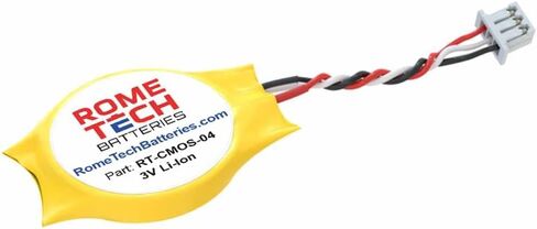 Rome Tech CMOS Battery for Dell Latitude E5400 / Dell Latitude E5410 / Dell Latitude E6400 / Dell Latitude E6400 ATG/Dell Latitude E6410 Laptop BIOS CMOS Battery CR2032 with 3 Pin Wire Cable in Saudi Arabia