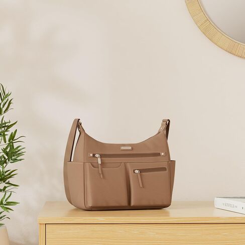 Baggallini womens New Classic Heritage With Rfid Phone Wristlet Anywhere Large Hobo, Black, One Size US in Saudi Arabia