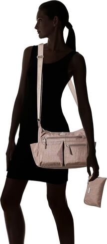 Baggallini womens New Classic Heritage With Rfid Phone Wristlet Anywhere Large Hobo, Black, One Size US in Saudi Arabia