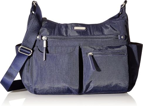 Baggallini womens New Classic Heritage With Rfid Phone Wristlet Anywhere Large Hobo, Black, One Size US in Saudi Arabia
