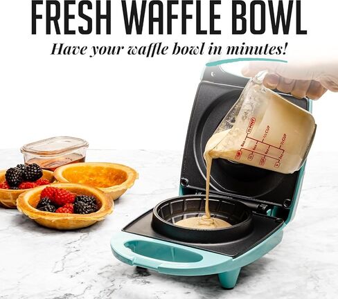 OVENTE Belgian Waffle Maker with Non-Stick Plates, 180° Rotating Function and Cool Touch Handle for Easy Single Flip, Perfect for Cooking 7" Classic Waffles for Breakfast or Snacks, Black WMF1440BR in Saudi Arabia